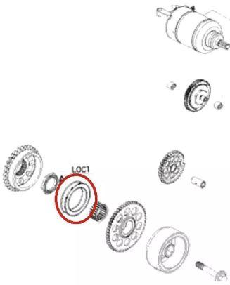 Dirt Racing One Way Starter Clutch Bearing KTM SX-F 450 XC-F 450 XCF Honda CRF250X CRF450R TRX450