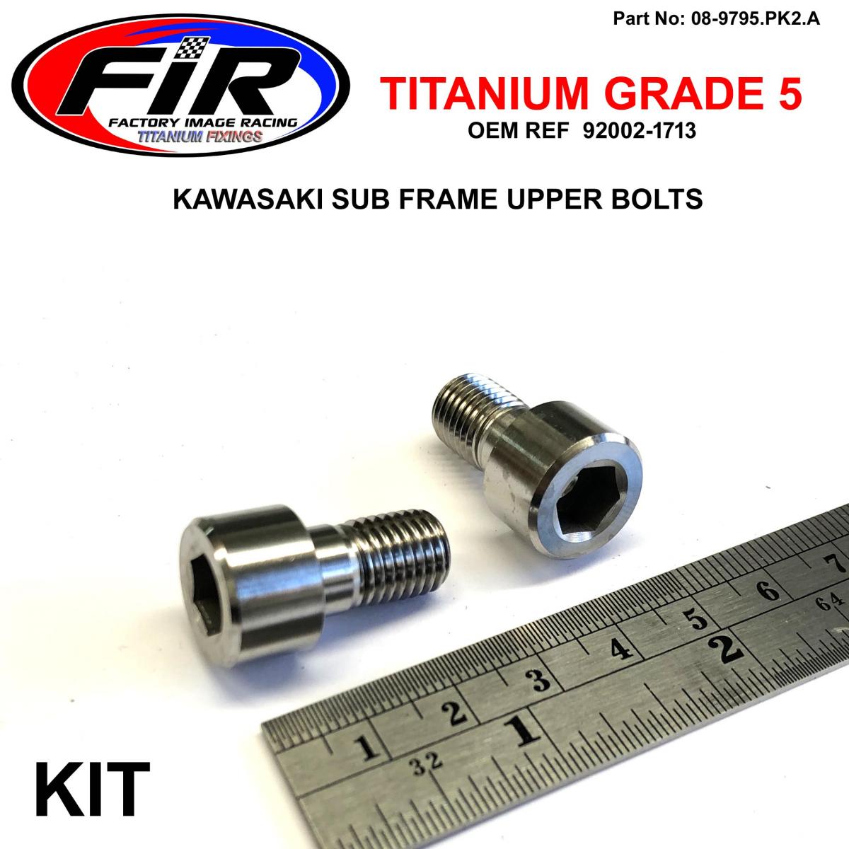 FIR Gr5 Sub Frame Bolt Upper KX, Allen M10x17mm / Pitch 1.25mm, 92002-1713 / 920021713