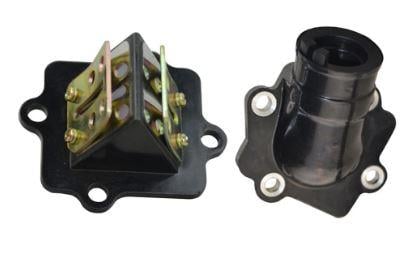 Dirt Racing Intake Flange Manifold & Reed Block, Pol Predator Scrambler/yam Jog 50 2 Storke Scooter