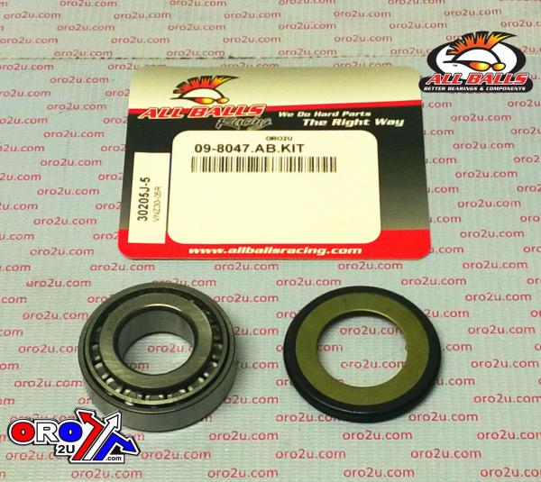 All Balls Racing Bearing Taper & Seal Kit Allballs 30205j-5 25×52×16.5mm (suits 25×52×16.25 & 25×52×17)