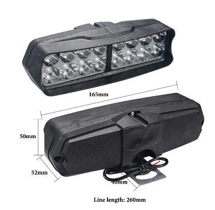 Dirt Racing 165mm Long Led Spot Light 16 Led Each