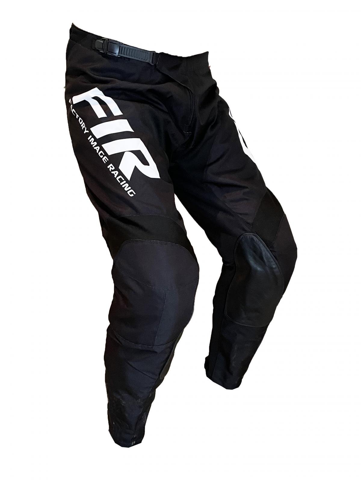 FIR Contour Black/white Pants 30, MX Race Wear, Enduro Gear