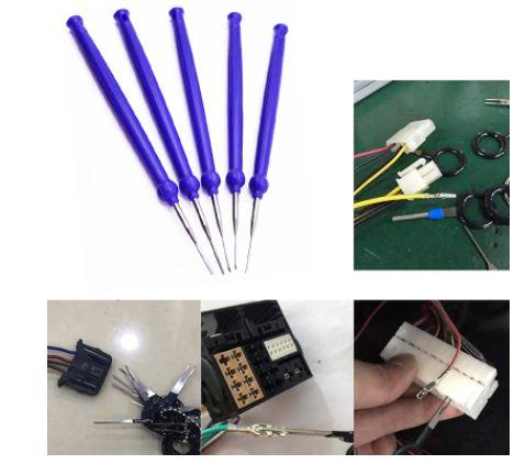 Dirt Racing Connector Pin Tool 5pcs., Terminal Removal Cable Wire Dismount Tool