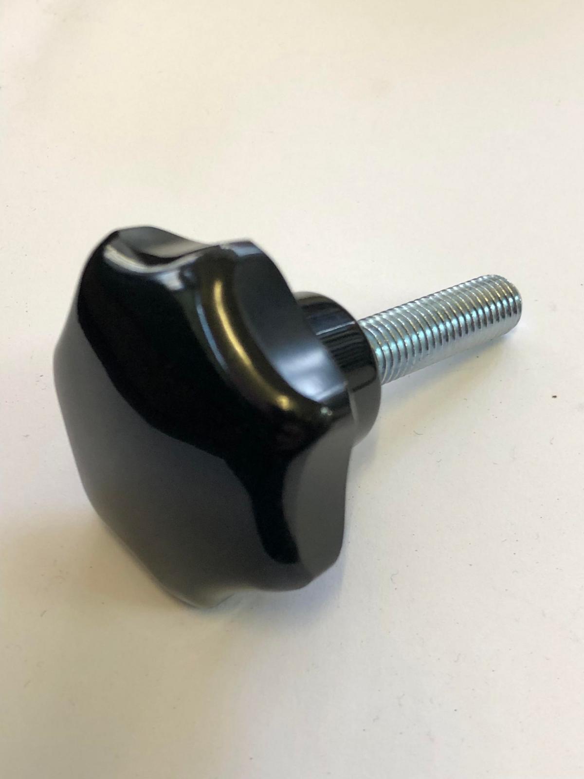 Tag-z (hb) Small M10x40 Bolt Hex Bzp Each, Handbolt / 50mm Dia Lobe Nylon, Hh5/50/10040