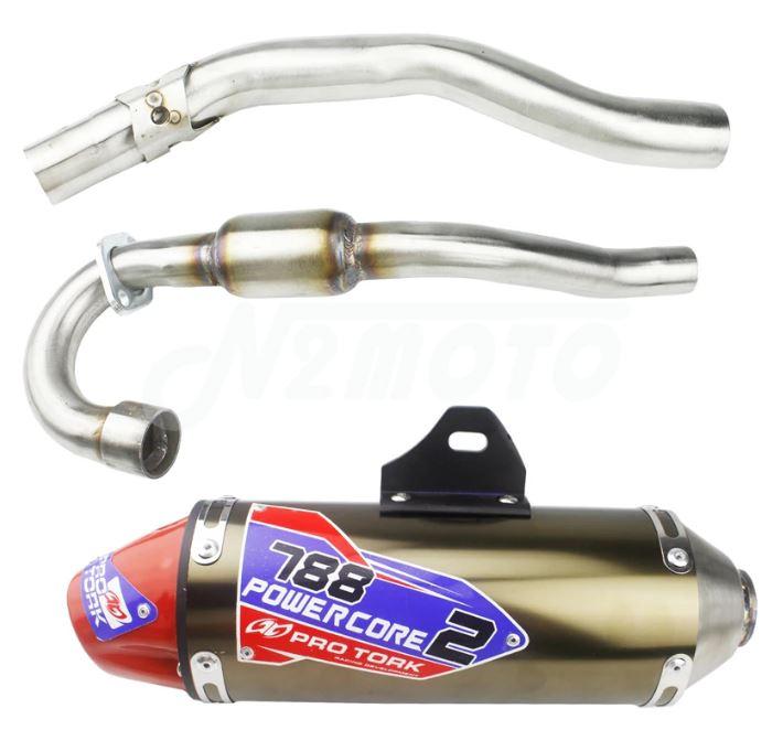 Dirt Racing Full Exhaust Muffler System Slip on 03-17 Honda CRF150F 041048 041332 18300-kpt-306 18320-kpt-a00