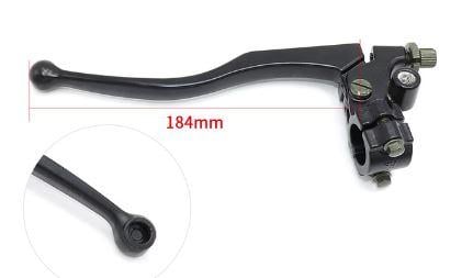 FIR Clutch Lever Black Short with Mirror Mounting M10