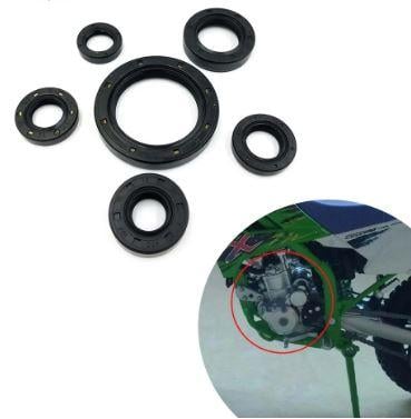 Dirt Racing Engine Crankcase Oil Seal Kit 93-18 Kaw KLX250/300, Crankcase Oil Seal Set