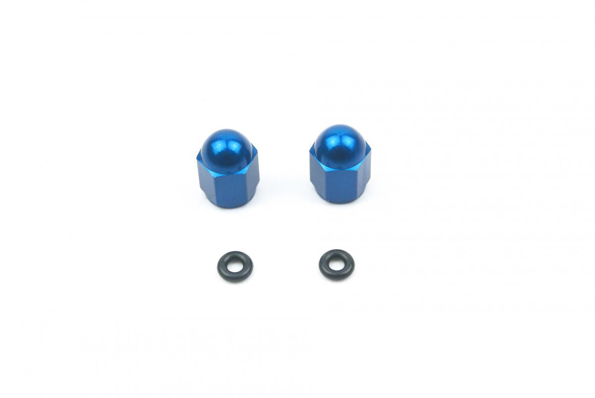 FIR Alloy Valve Cap Set Blue