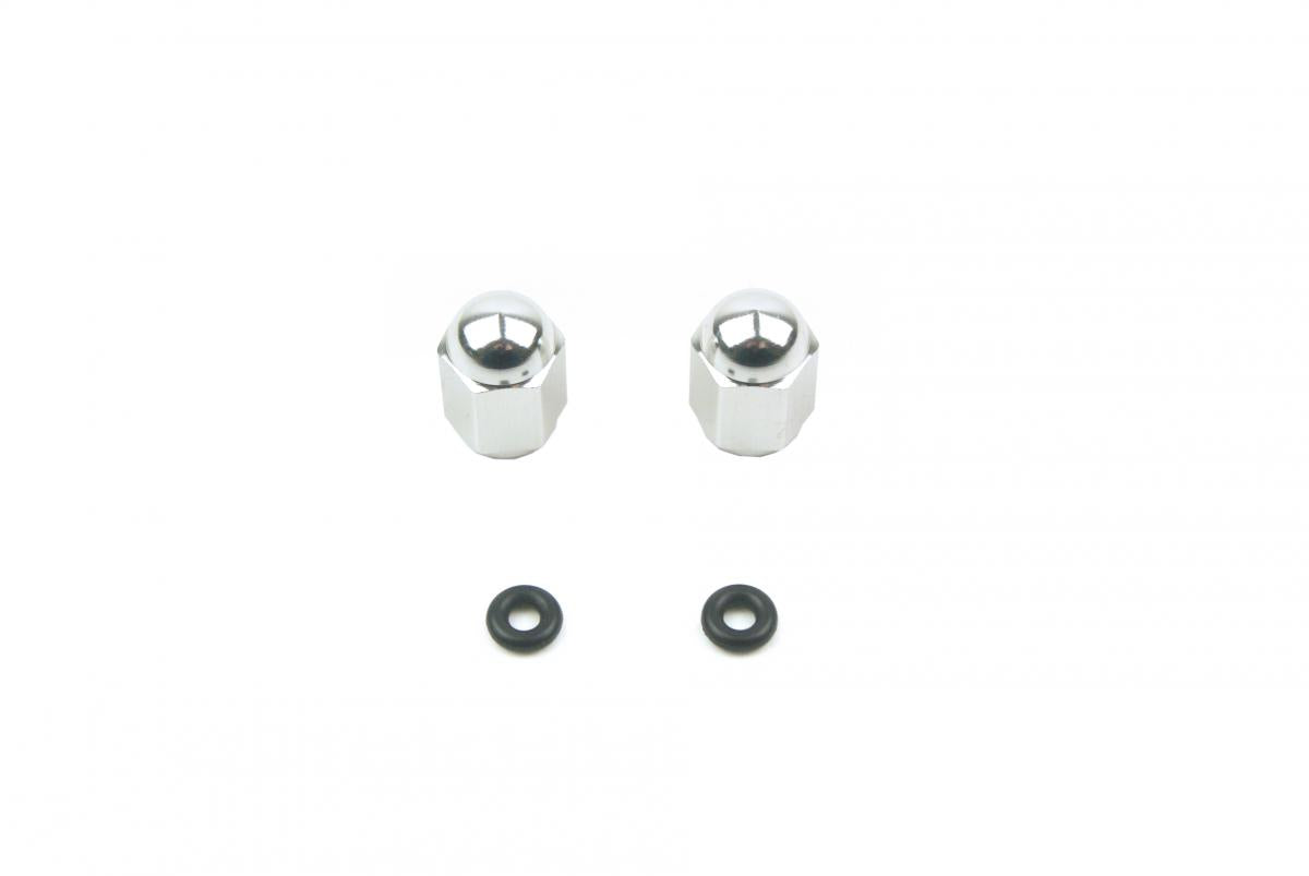 FIR Alloy Valve Cap Set Silver
