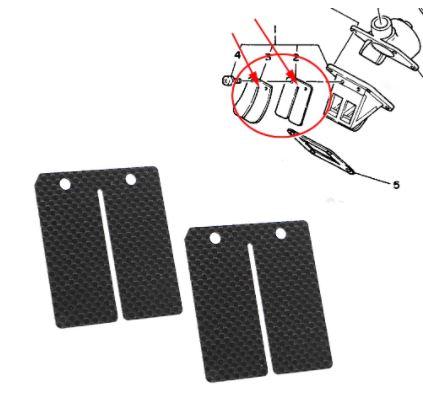 Dirt Racing Reed Valve Carbon Fibre 2pcs, 345-13613-70-00 / Yamaha, DT100 DT125 DT175 RD350 RD300 RD250 RD400 RT180 TY250 YZ60
