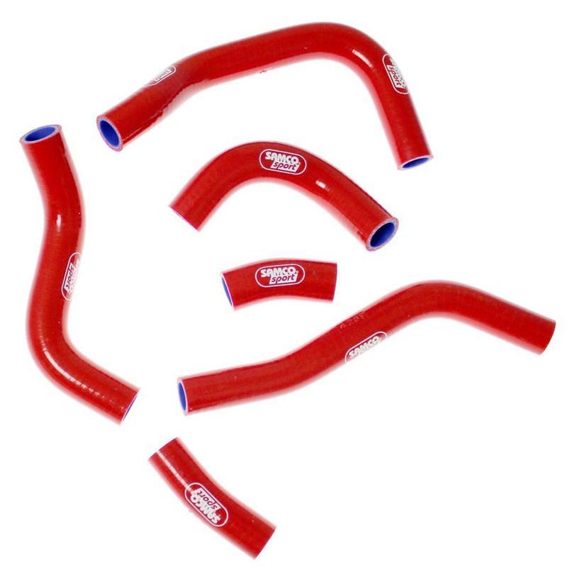 Samco Sport Coolant Hose 6 Piece Kit Red 13-14 Honda 450 CRF R Oem Design Samco Sport Hon-84-rd