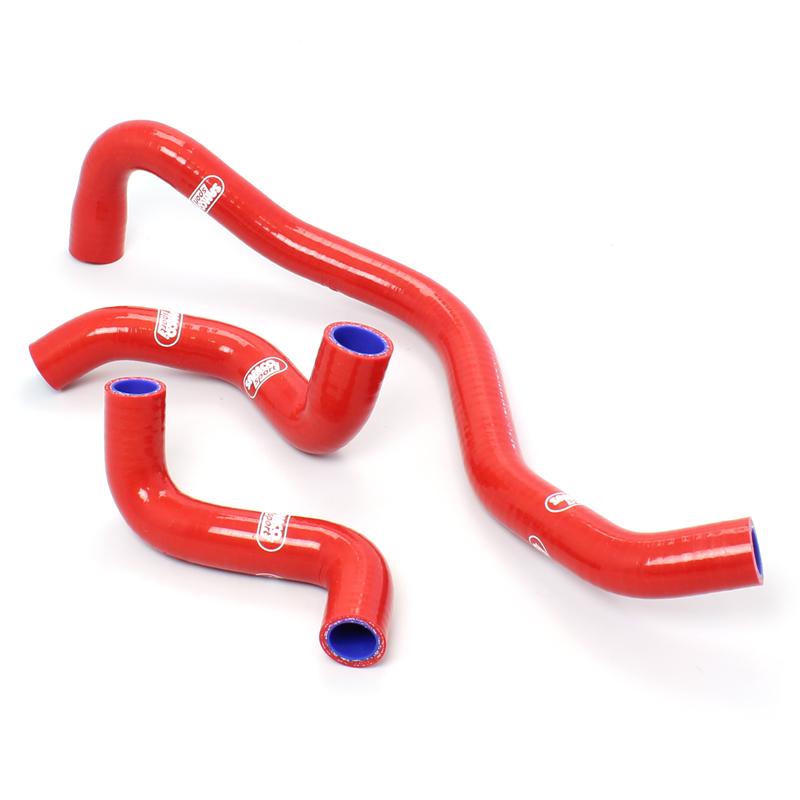Samco Sport Coolant Hose 3 Piece Kit Red 13-14 Husqvarna 650 Tr Samco Sport Hus-23-rd
