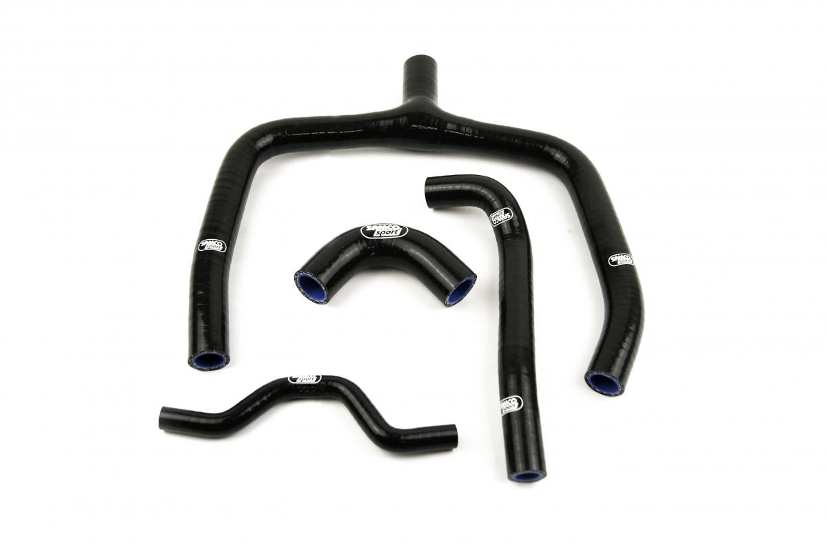 Samco Sport Coolant Hose 4 Piece Kit Black 09-16 Kawasaki 250 KX F 'y' Race Design Samco Kaw-33-bk