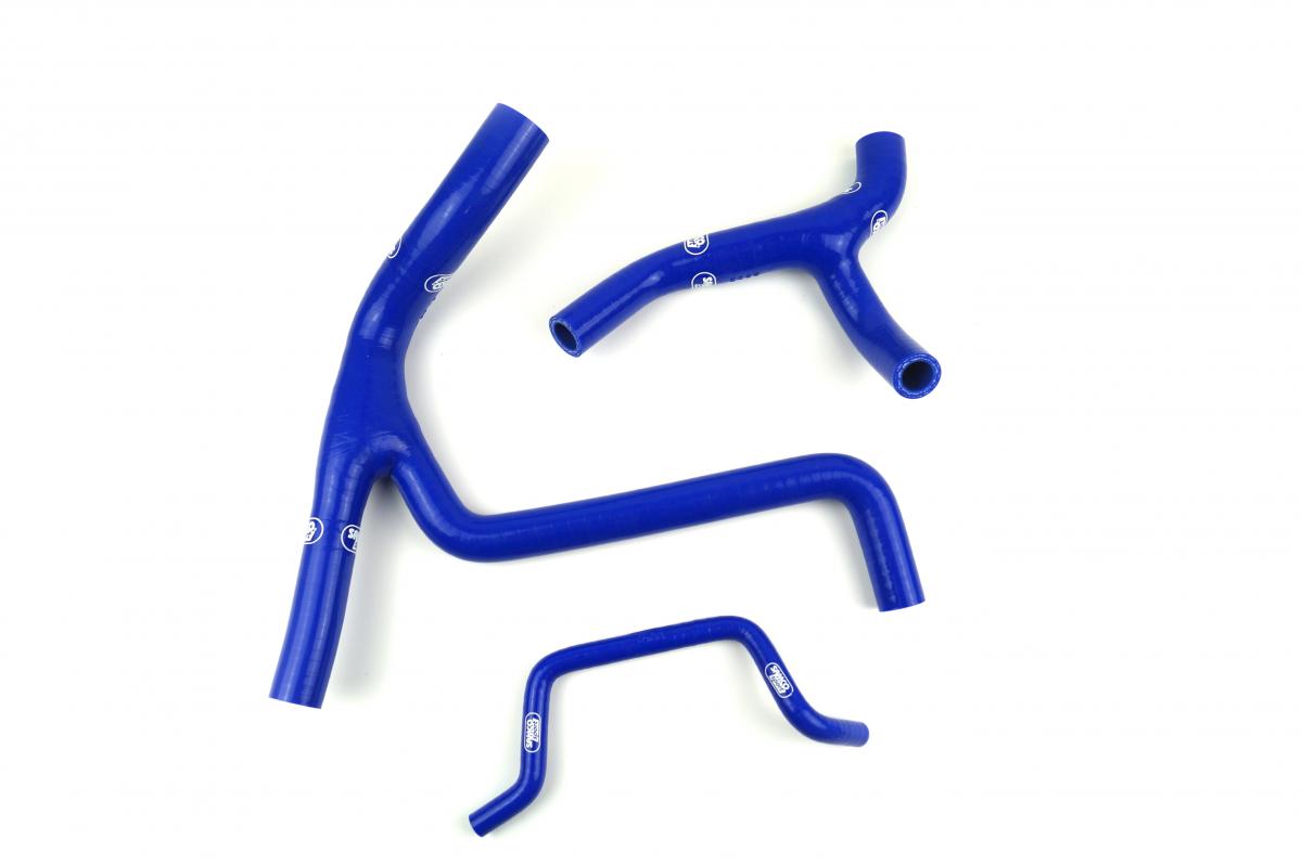 Samco Sport Coolant Hose 3 Piece Kit Blue 10-11 Kawasaki 450 KX F Samco Sport Kaw-41-bu