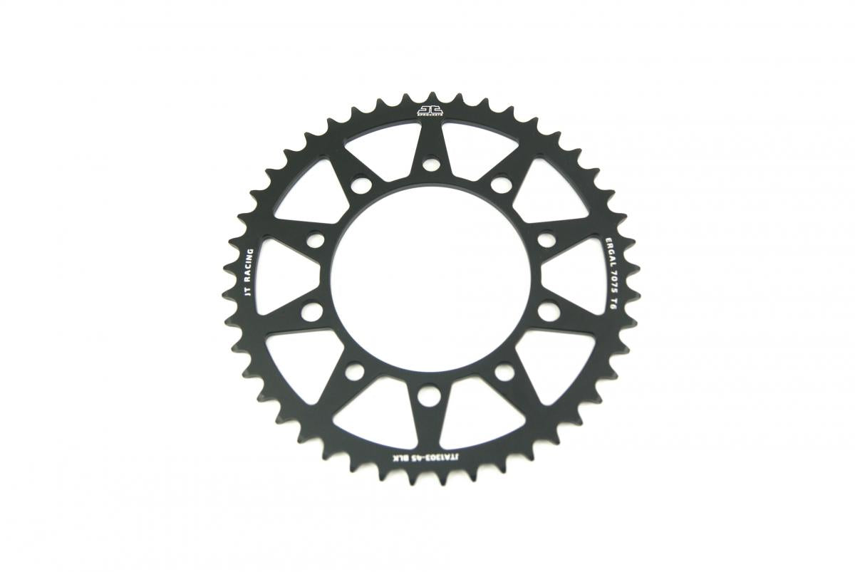 JT Rear Sprocket Alloy Jta1303.45 Black, Honda Road Chain 520