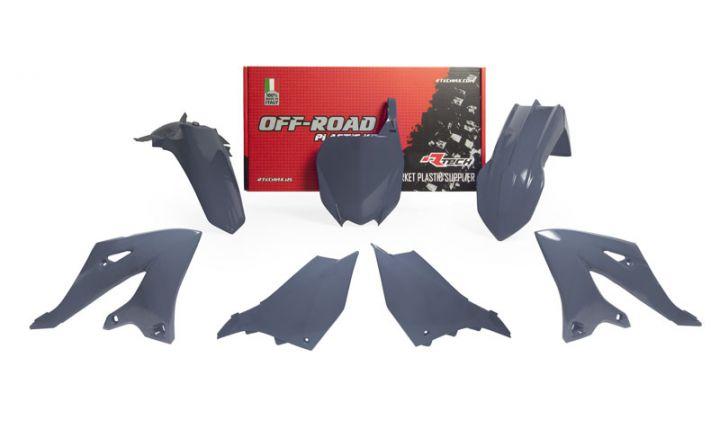 Rtech Plastics Plastic Kit/5 2022-25 YZ125/250 Quantum Grey, Rtech R-kityz0-gr0-022