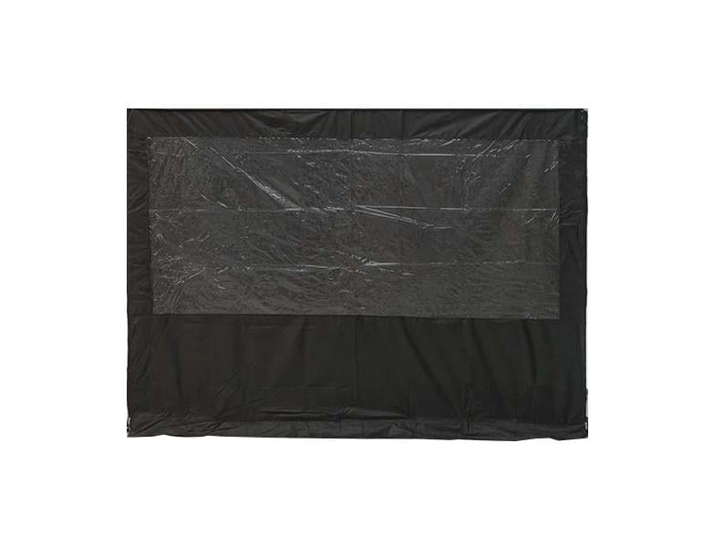 FIR Gazebo Side Wall Window Panel Plain Black 3x3m Velcro Attachment