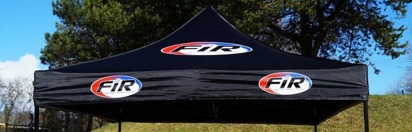 FIR REPLACEMENT POP-UP GAZEBO RACE RENT 3X3M ROOF COVER - LOGO