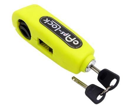 Dirt Racing Handlebar Grip Lever Lock - Yellow - Anti Theft Safety Device