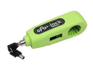 Dirt Racing Handlebar Grip Lever Lock - Green - Anti Theft Safety Device
