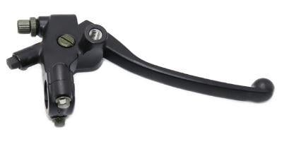 Dirt Racing Right Brake Lever Front Honda, Black with Mirror Mounting M10, CB400 CB600 VFR400 Cb-1 Hornet 250