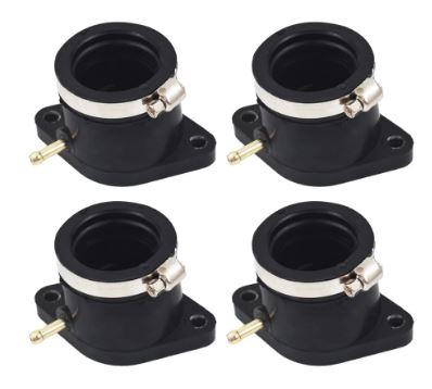 Dirt Racing Flange Intake Manifold Set-4 Carburetor Rubber 1981-1983 Yamaha XJ650 XJ750 XJ750RH