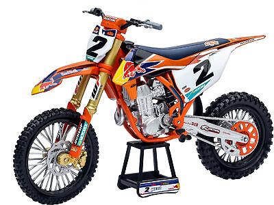 NewRay Model Die Cast Red Bull KTM Team, 450 SXF Cooper Webb #2 Scale 1:10, Newray 58213
