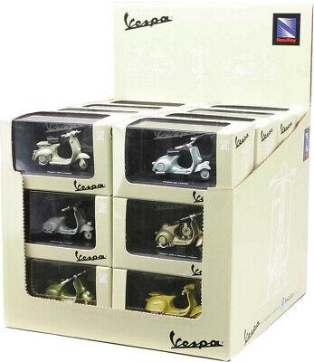 NewRay Model Die Cast Vespa Assortment, 12 Styles, 24 Pieces, Scale 1:32, Newray 06047ia