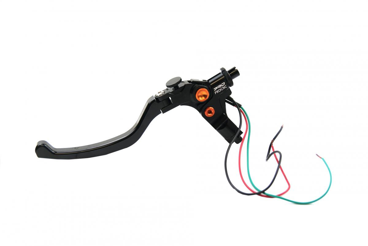 Dirt Racing Cnc Clutch Lever Assembly, Flexi / Folding