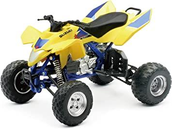 NewRay Model Die Cast Suzuki Quadracer, 450r, Blue & Yellow, Scale 1:12, Newray 43393