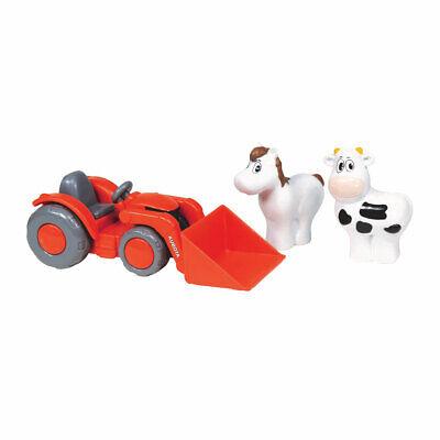 NewRay Model Kubota Little Orange Tractor, with Animals Set, Scale 1:18, Newray Ss-33073