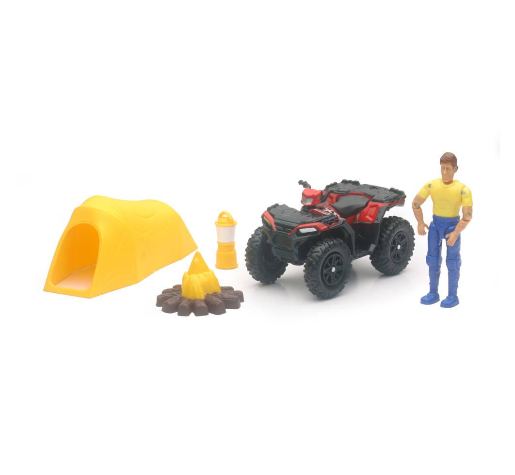NewRay Model Polaris Sportsman Xp1000, and Camping Set, Scale N/a, Newray Ss-37436