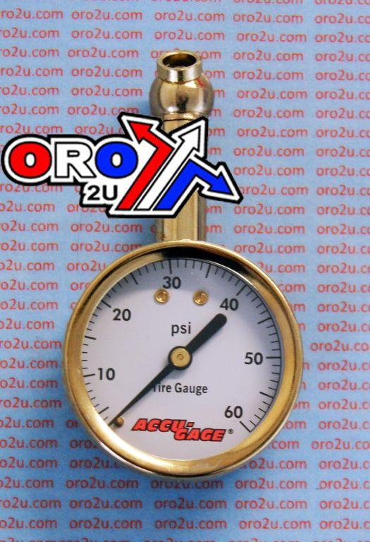 Accu-Gage Tyre Pressure Gauge 60 Psi, Accu-gage 60xga, 60xga