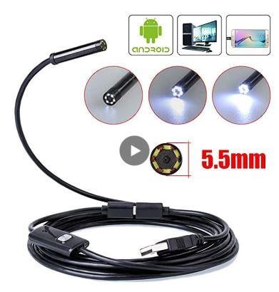 FIR Mini Endoscope 5.5mm Lens Led Light