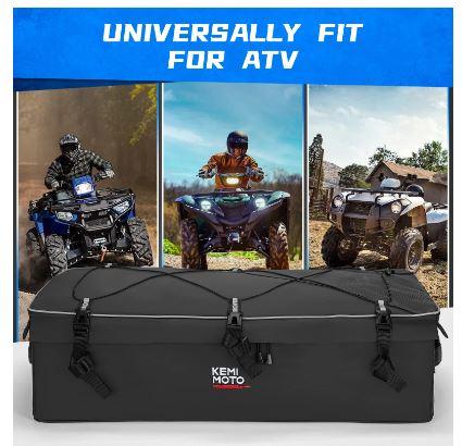Dirt Racing ATV Cargo Storage Bag, (set of 2) Front or Rear Mount