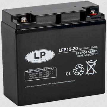 Landport Batteries Battery Lithium 12v LFP12-20, 20ah 12v Lithium Lifepo4 2.8kg, L 181 X W 77 X H 167