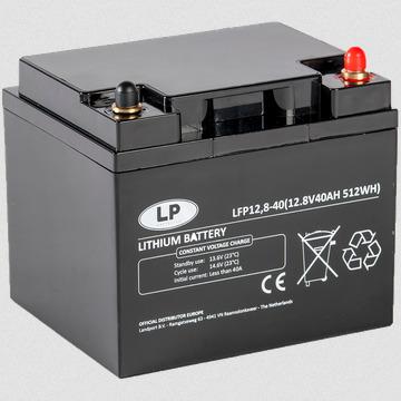 Landport Batteries Battery Lithium 12v LFP12-40, 40ah 12v Lithium Lifepo4 5.75kg, L 197 X W 165 X H 170