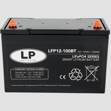 Landport Batteries Battery Lithium 12v LFP12-100bt 100ah 12v Lithium Lifepo4 11.2kg L 330 X W 173 X H 212