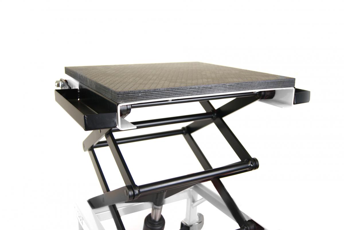 Tag-z Tagz Wheel About Lift 150kg (freight), White/black Hydraulic Scissor Stand, Max Lift Weight 150kg