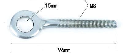 Dirt Racing 15mm M8 Chain Adjuster Tensioner, Stainless Steel, Universal Fitment