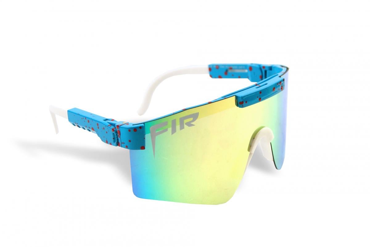 FIR Wrap Around Fir Sunglasses, UV400 Polarised Lenses / Blue & Pink