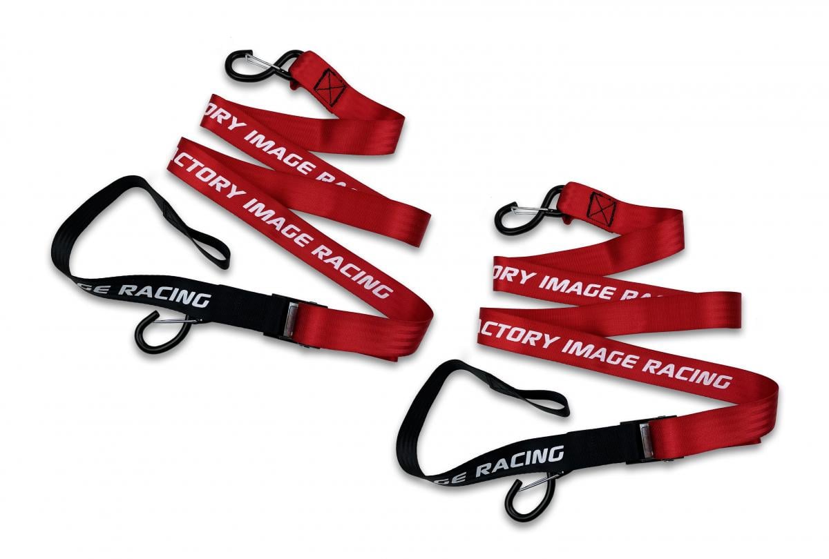 FIR Tie Downs 38mm 1.5 Red & Black, 500kg