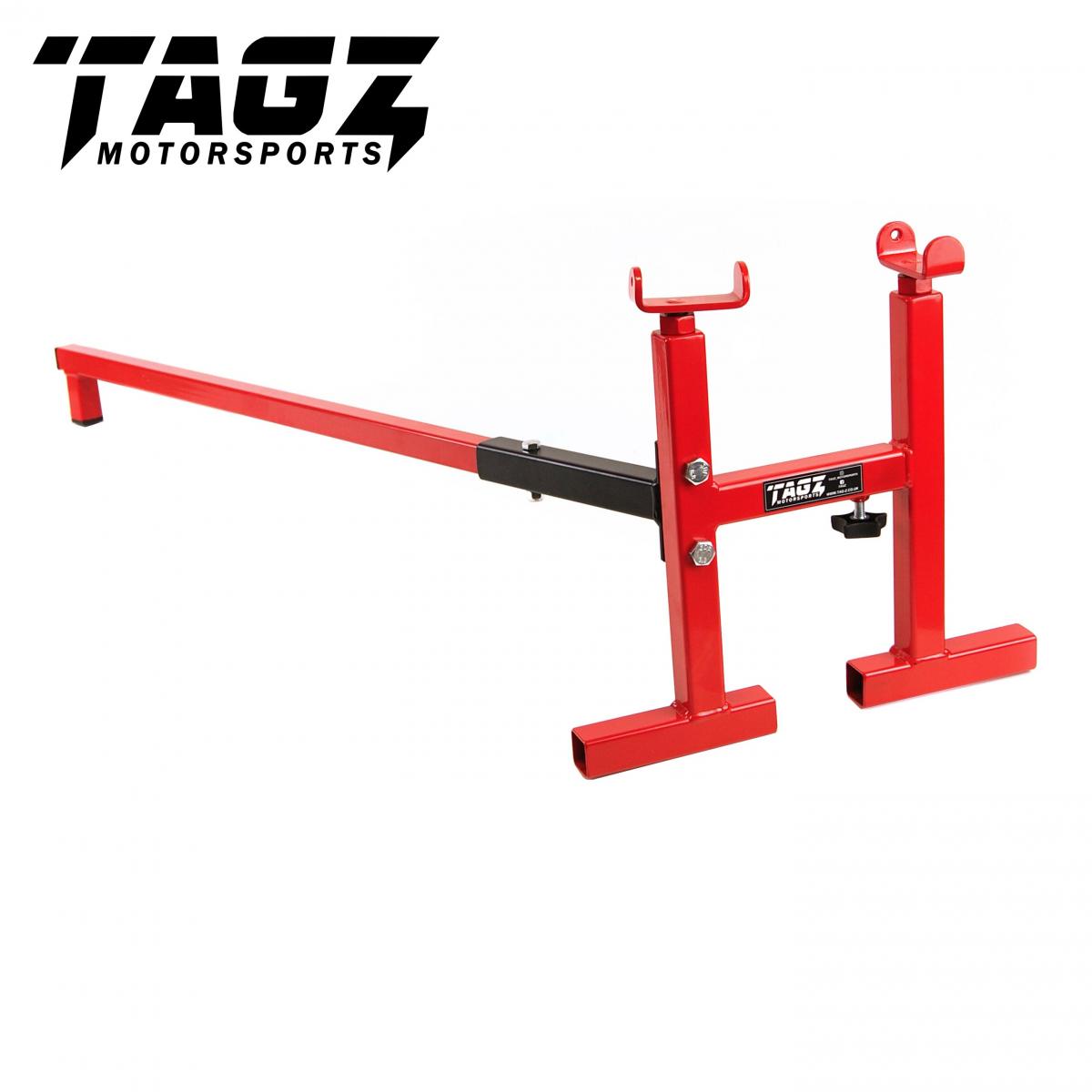 Tag-z Mk2 Left & Right Hand Roll on Stand, Red & Black / Rock and Roll Stand, Classic, Old School Stand