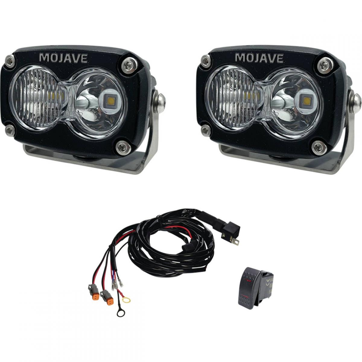 Tiger Lights Tiger Lights - Dual Led Spot Light Kit 2x3 12/24v Mojave Tlm2x3-kit