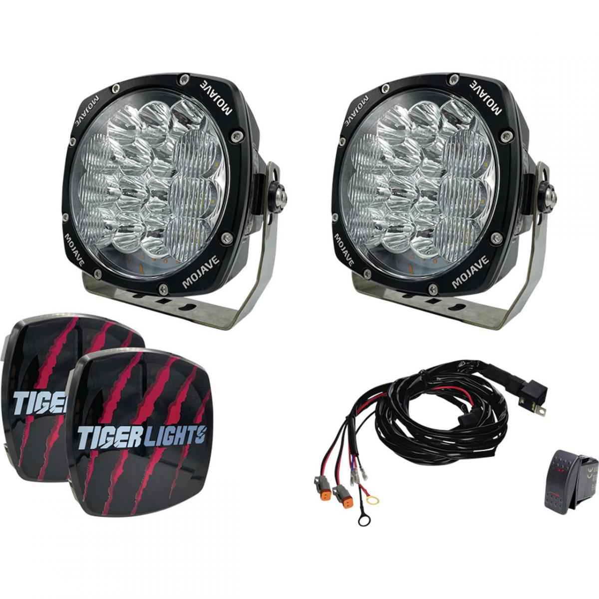 Tiger Lights Tiger Lights - Dual Led Spot Light Kit 8 12/24v Mojave Tlm8-kit