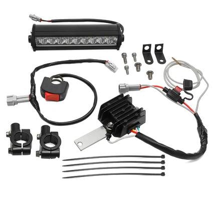 Dirt Racing 7/8" 22MM Led Headlight Bar Universal, Voltage Regulator Included, KTM Husqvarna Gasgas Honda Yamaha