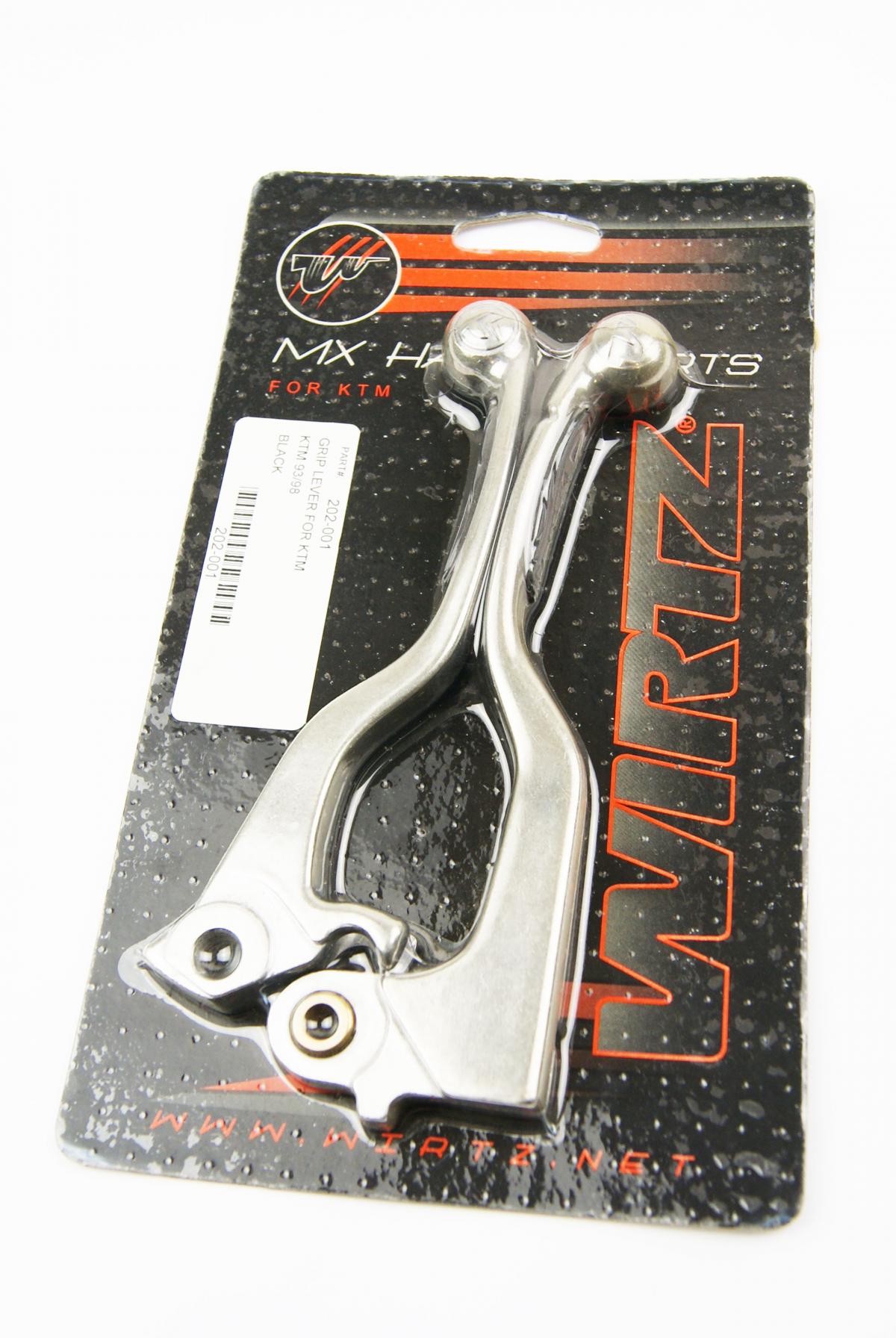 Wirtz Lever Blade Set Black Grip, Wirtz 202-001 Forged KTM