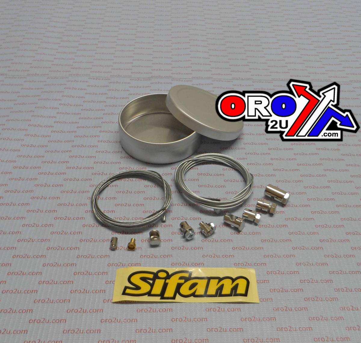 Sifam Cable Repair Kit Universal Cabuni 2m Cables (1.5mm & 1.2mm) with Mixed Nipples