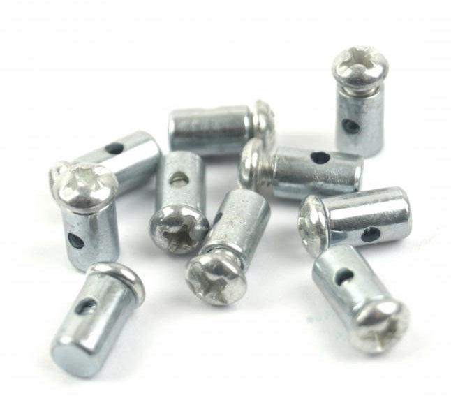 FIR Solderless Barrel Nipple 6mm Dia X 8mm - Pack of 10