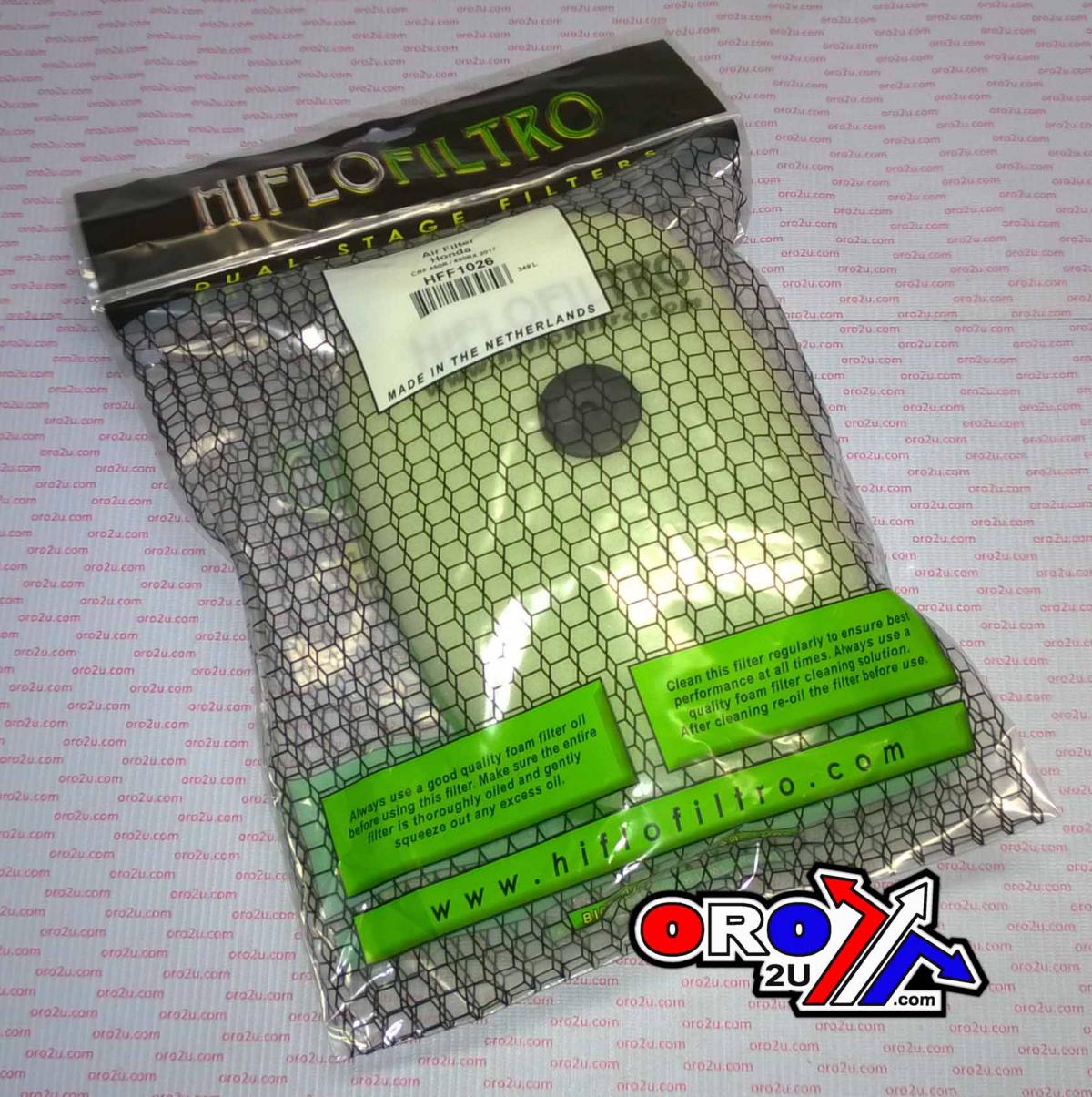 HiFlo Filters Air Filter 2017 CRF/r/rx 450 250, Hiflo Hff1026 Honda